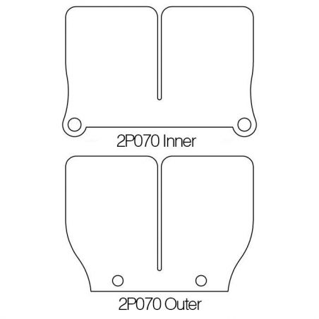 MT2P070-1 MT2P070-1 V-Force 2 - Universal Ersatzlamellen 0-  MOTO TASSINARI