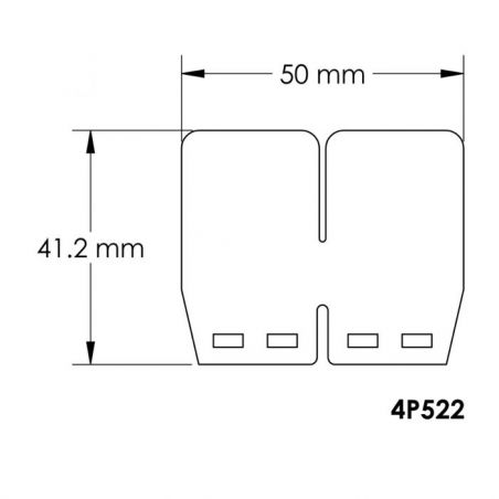 MT4P522 MT4P522 V-Force 4 - Replacement lamellas Yamaha Banshee 350 350 1984-2007  MOTO TASSINARI