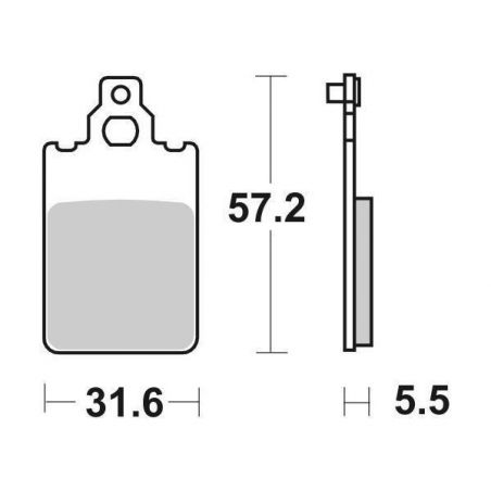607HF PASTIGLIA FRENO ANT. SBS 607HF APRILIA ETX 50 87/87  SBS