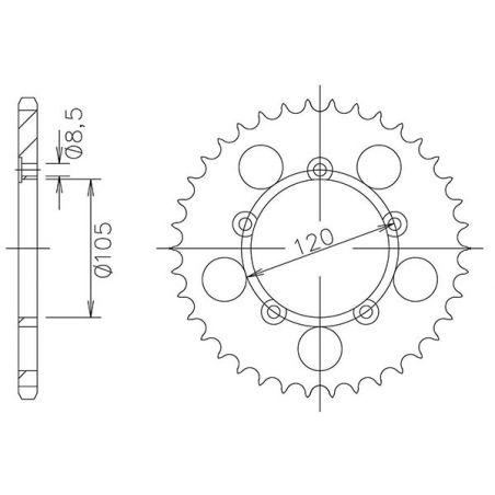 CORONA S AC P420-D51 SGR - SPROCKETS  APRILIA MX 50 04/05
