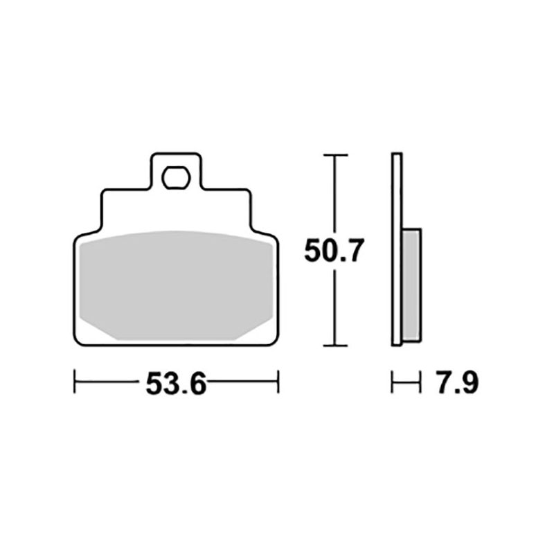 PASTIGLIA FRENO ANT. SBS 153HM APRILIA Habana Custom 125 99/02