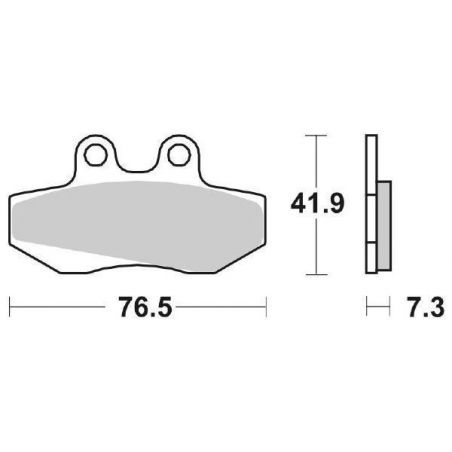 PASTIGLIA FRENO ANT. SBS 148HF APRILIA Pegaso/Kat 125 89/91