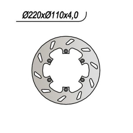 DISCO FRENO POST. NG 288 APRILIA RX (GF/HT/MT) 125 89/00