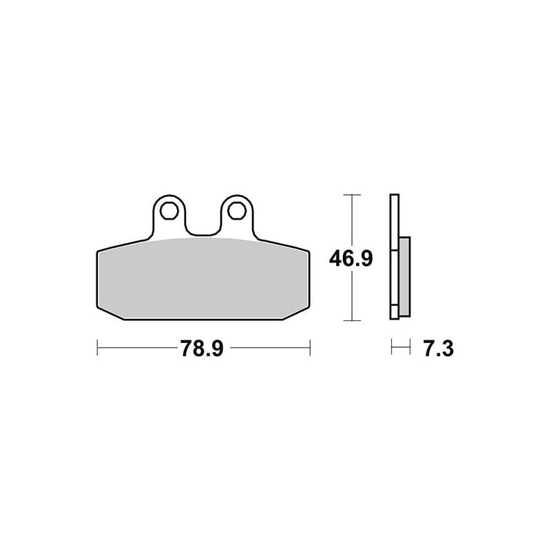 PASTIGLIA FRENO ANT. SBS 108HM APRILIA RX (GF/HT/MT) 125 86/88