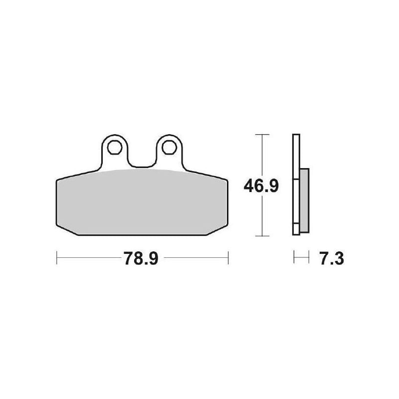 PASTIGLIA FRENO ANT. SBS 108HF APRILIA Scarabeo GT / GT E3 4T Piaggio 200 03/06