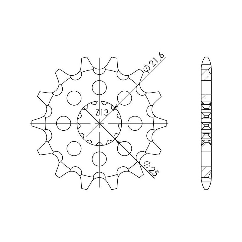 542750014 PIGNONE S AC P520-D14 SGR - SPROCKETS APRILIA RS 250 95/03  SGR - SPROCKETS