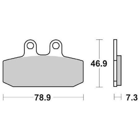 PASTIGLIA FRENO ANT. DX-SX SBS 108MS APRILIA Sportcity Cube (VBH00) 250 08/10