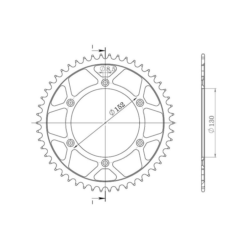 CORONA S AC P520-D46 SGR - SPROCKETS  APRILIA SXV 450 05/14