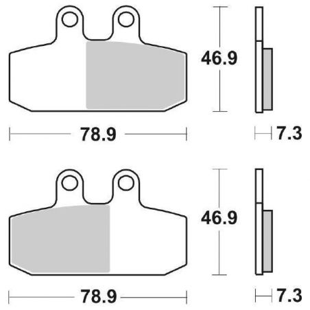 PASTIGLIA FRENO ANT. DX SBS 179HF APRILIA Atlantic 500 01/04