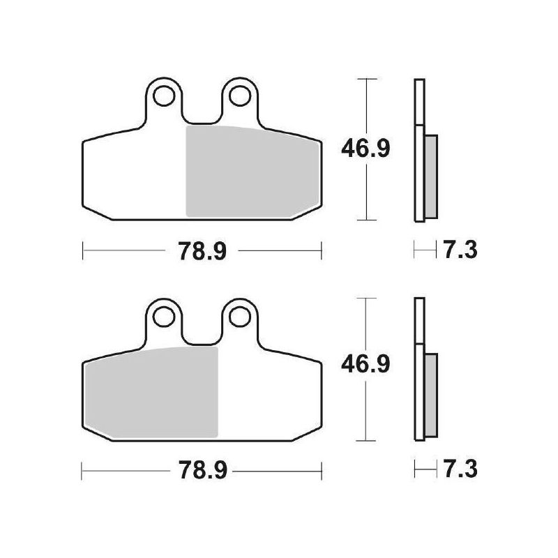 PASTIGLIA FRENO ANT. DX SBS 179CT APRILIA Atlantic 500 01/04