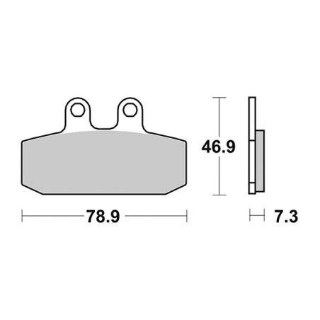 PASTIGLIA FRENO ANT. DX-SX SBS 108HM APRILIA Scarabeo (RT00) 500 02/06