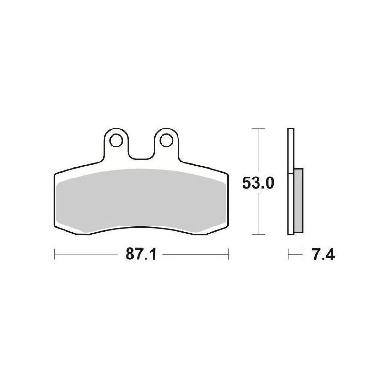 PASTIGLIA FRENO ANT. SBS 681HF APRILIA Pegaso / Cube / IE 650 92/94