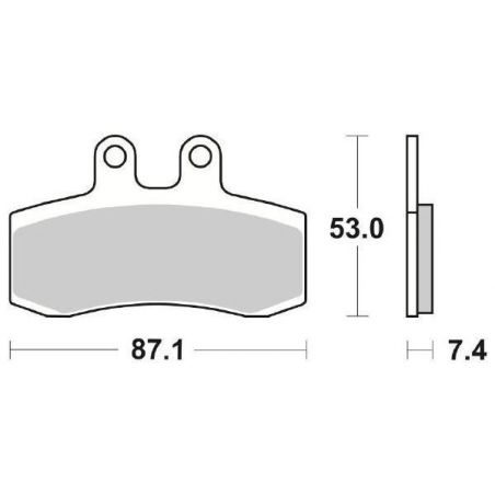 PASTIGLIA FRENO ANT. SBS 681HF APRILIA Pegaso / Cube / IE 650 92/94
