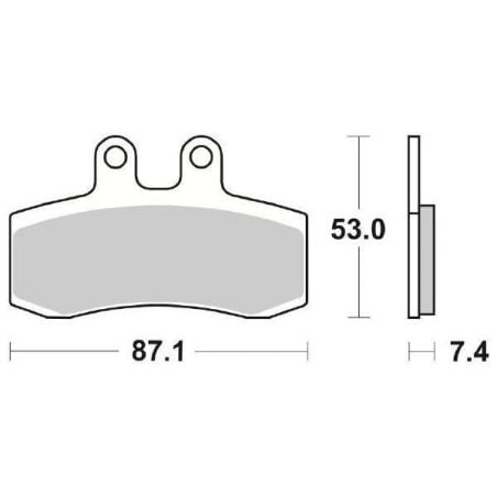 PASTIGLIA FRENO ANT. SBS 681HF APRILIA Pegaso / Cube / IE 650 92/94