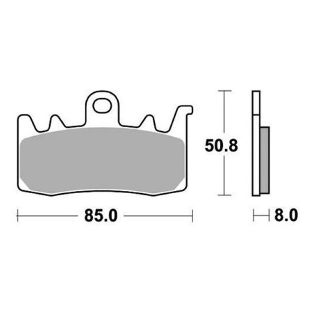PASTIGLIA FRENO ANT. DX-SX SBS 900RST APRILIA RS 8V ES ABS 660 20/21