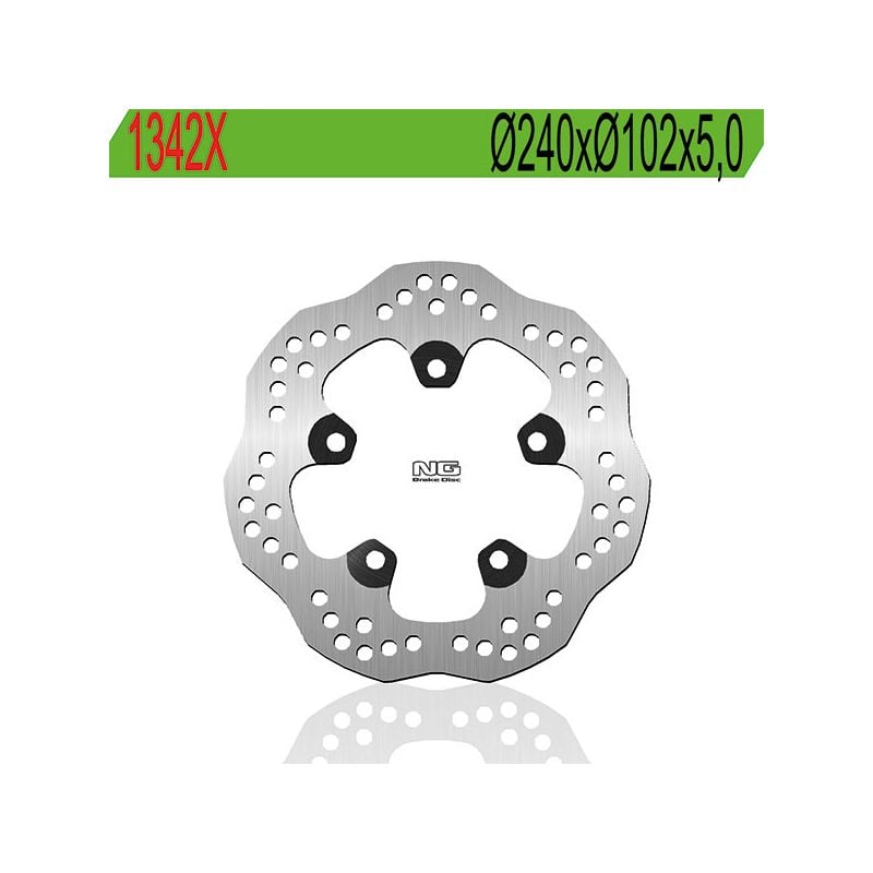 DISCO FRENO POST. NG 1342X APRILIA Shiver GT (RAB00/RAD00) 750 09/09