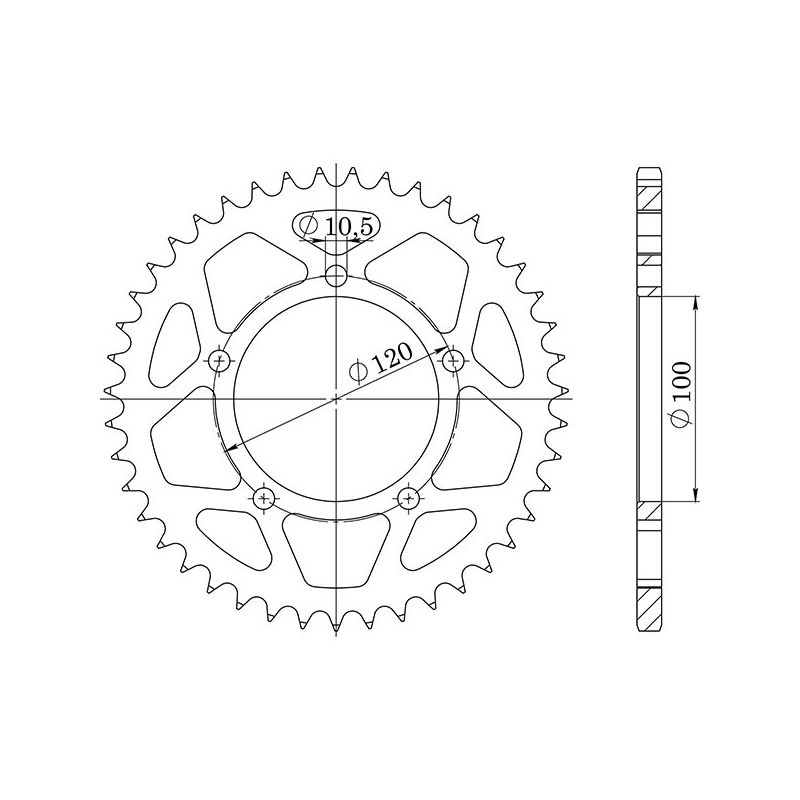 CORONA S AC P525-D41 SGR - SPROCKETS  APRILIA RSV 4 RR (RKL00/KE000) 1000 15/21