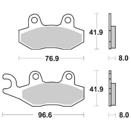 PASTIGLIA FRENO ANT. SBS 611HF BENELLI Caffè Nero 150 08/12