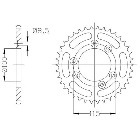 CORONA S AC P420-D51 SGR - SPROCKETS  BETAMOTOR RR Enduro 50 02/05