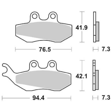 PASTIGLIA FRENO ANT. SBS 689HF BETAMOTOR RR Enduro AM6 FE E2 50 05/06