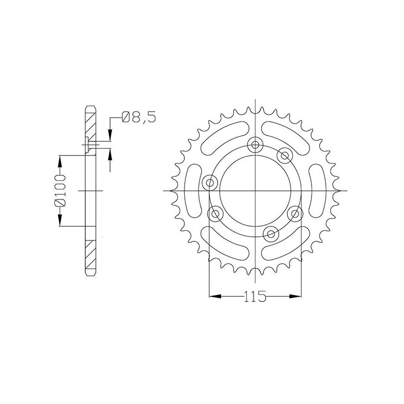 CORONA S AC P420-D51 SGR - SPROCKETS  BETAMOTOR RR Motard 50 02/04