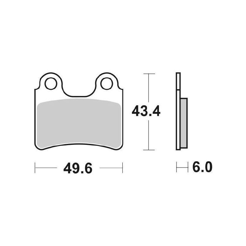 PASTIGLIA FRENO ANT. SBS 802HF BETAMOTOR Rev 2T 125 00/13