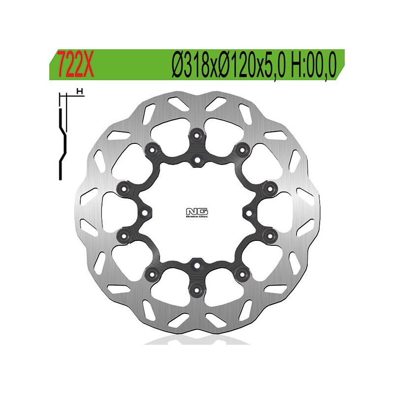 DISCO FRENO ANT. NG 722X BETAMOTOR RR SM (Mot.KTM) 250 05/06
