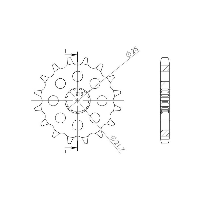 542280015 PIGNONE S AC P532-D15 SGR - SPROCKETS BIMOTA SB6R 1100 97/98  SGR - SPROCKETS