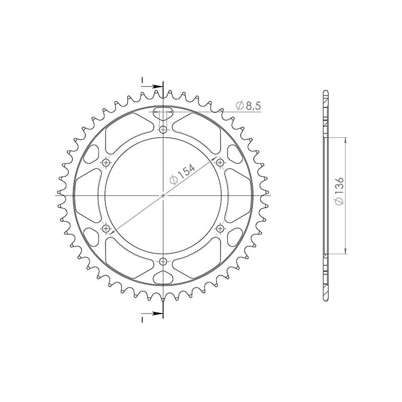 CORONA S AC P520-D47 SGR - SPROCKETS  BMW G Xchallenge (K15) 650 07/11