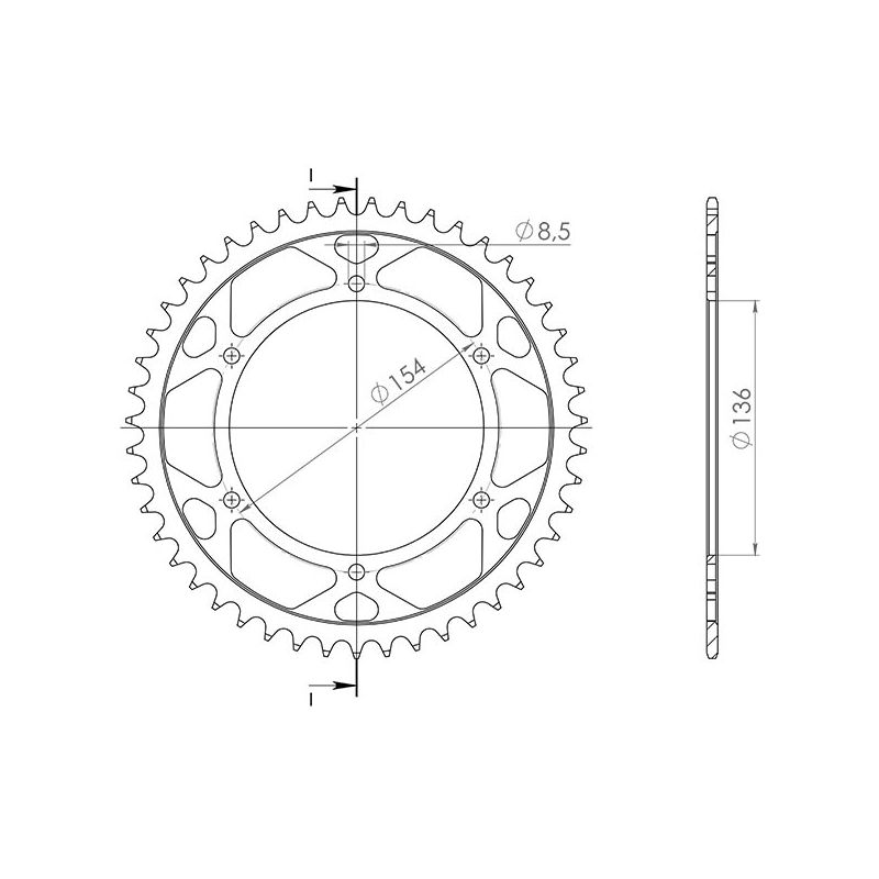 CORONA S AC P520-D47 SGR - SPROCKETS  BMW G Xcountry (K15) 650 07/11