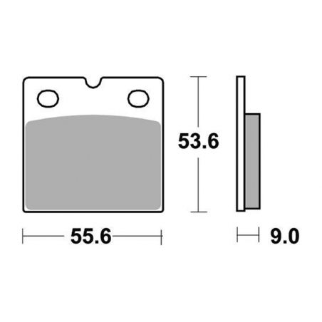 PASTIGLIA FRENO ANT. DX-SX SBS 506DS-2 BMW K 75 S 750 85/95