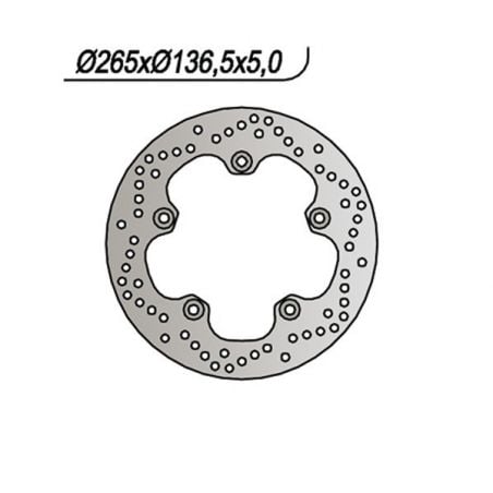 DISCO FRENO POST. NG 1045 BMW F GS (K72) (MOZZO FORI Ø 8,5) 800 06/08