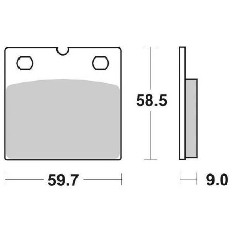 PASTIGLIA FRENO ANT. DX-SX SBS 554HF BMW R 80 RT 800 82/84