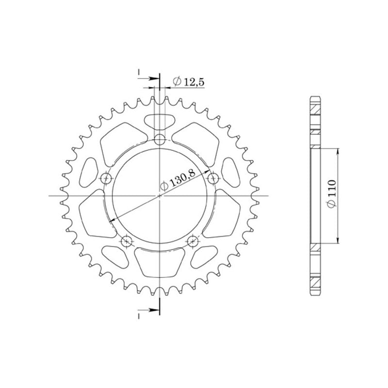 CORONA S+2 AL P525-D47 SGR - SPROCKETS  BMW S R 1000 14/20