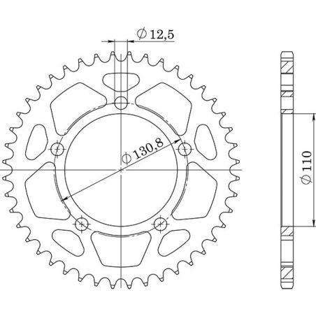 CORONA S AC P525-D45 SGR - SPROCKETS  BMW S R 1000 14/20