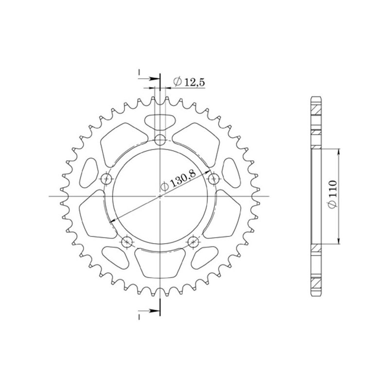 CORONA S+2 AL P525-D46 SGR - SPROCKETS  BMW S RR 1000 09/11