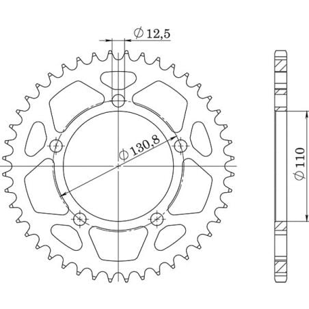 CORONA S AC P525-D45 SGR - SPROCKETS  BMW S RR 1000 12/18