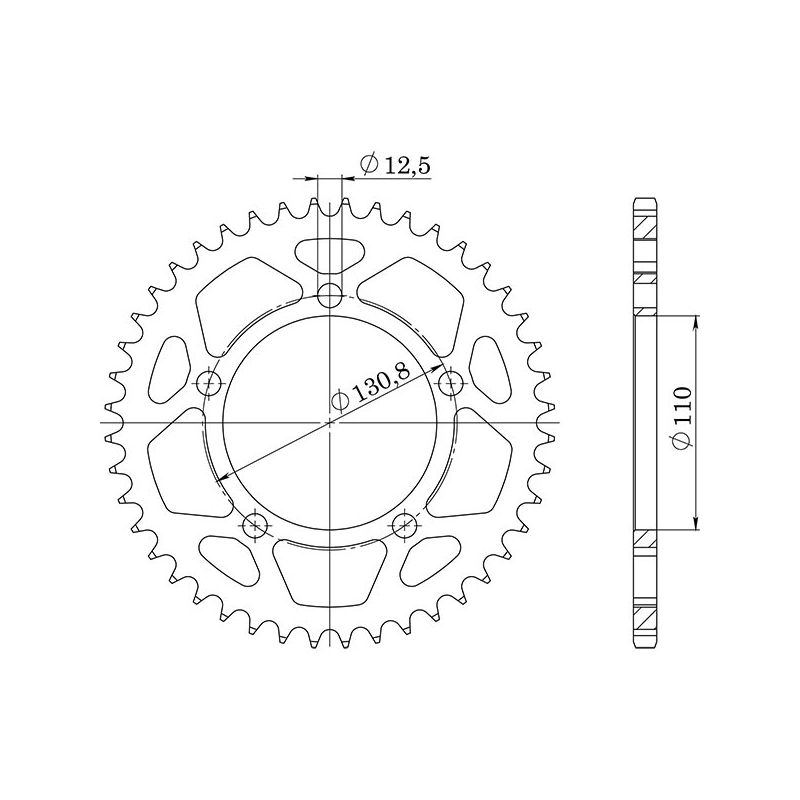 CORONA S AC P525-D45 SGR - SPROCKETS  BMW S XR (K49) 1000 15/21