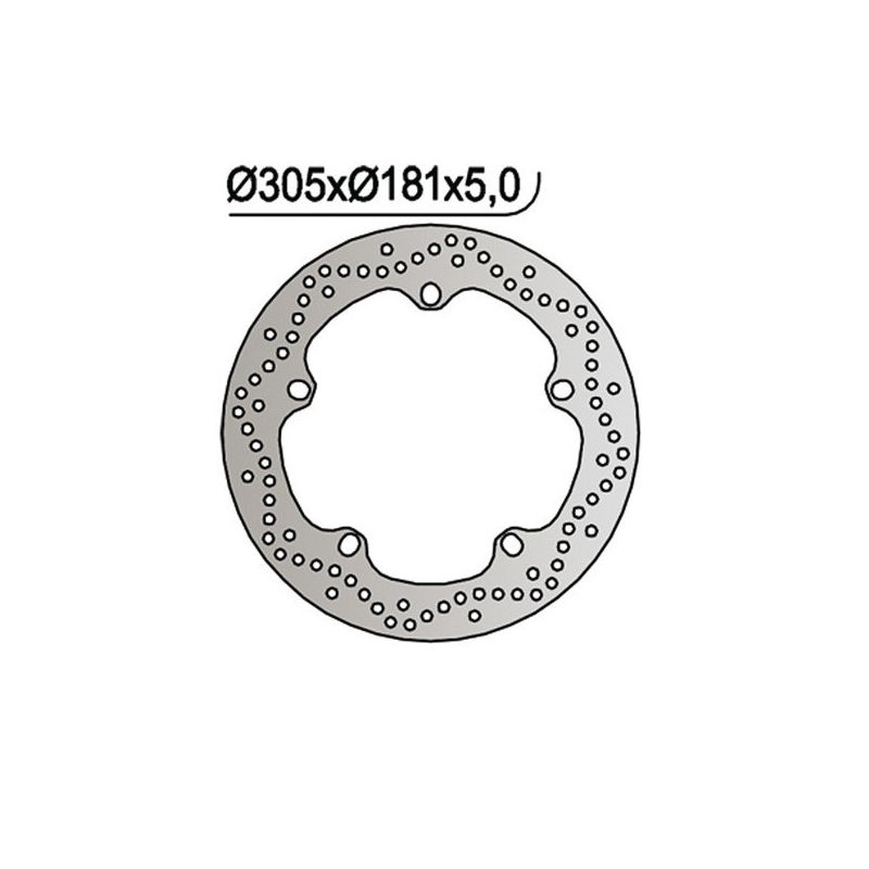 DISCO FRENO ANT. DX-SX NG 1044 BMW HP2 (K25) 1200 06/09