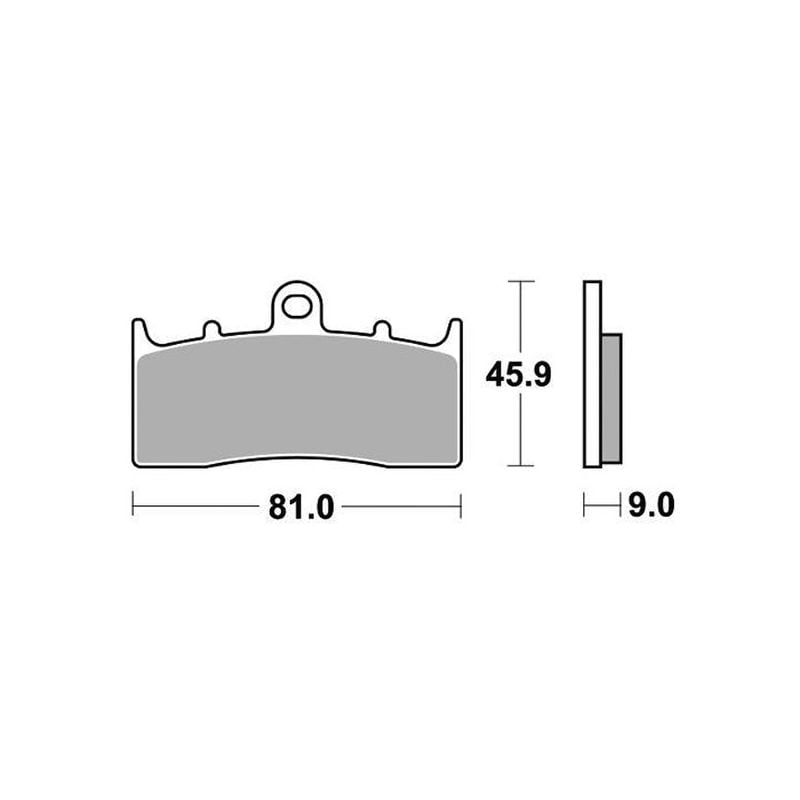 PASTIGLIA FRENO ANT. DX-SX SBS 778RST BMW K LT/M 1200 01/10