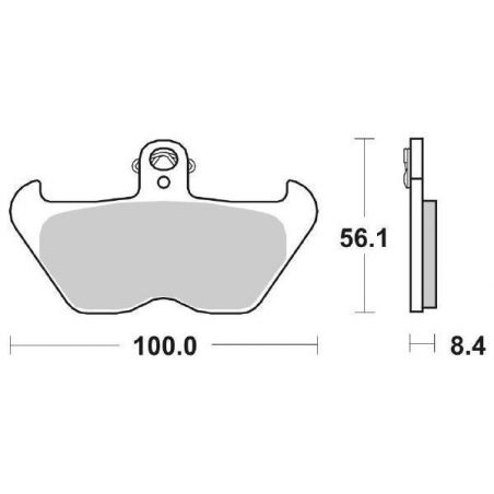 PASTIGLIA FRENO ANT. DX-SX SBS 703HF BMW K RS 1200 96/00