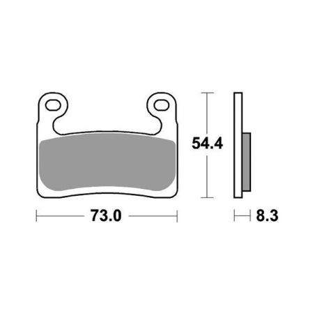 960RST PASTIGLIA FRENO ANT. DX-SX SBS 960RST BMW R GS 1250 19/21  SBS