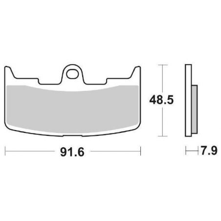 PASTIGLIA FRENO ANT. SBS 795HS BUELL XB9R Firebolt 900 02/07