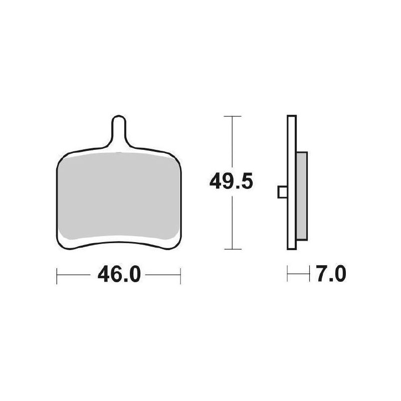 PASTIGLIA FRENO POST. SBS 857LS BUELL R 1125 08/10