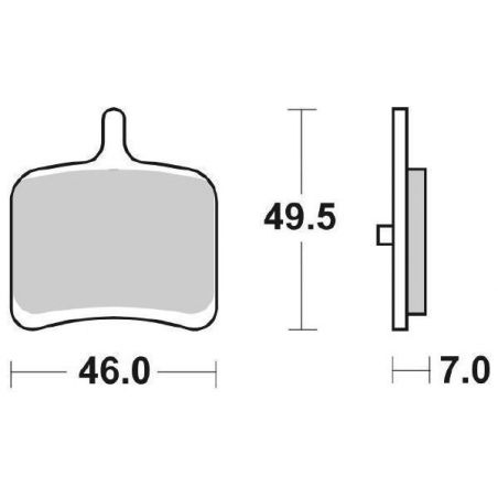 PASTIGLIA FRENO POST. SBS 857LS BUELL R 1125 08/10
