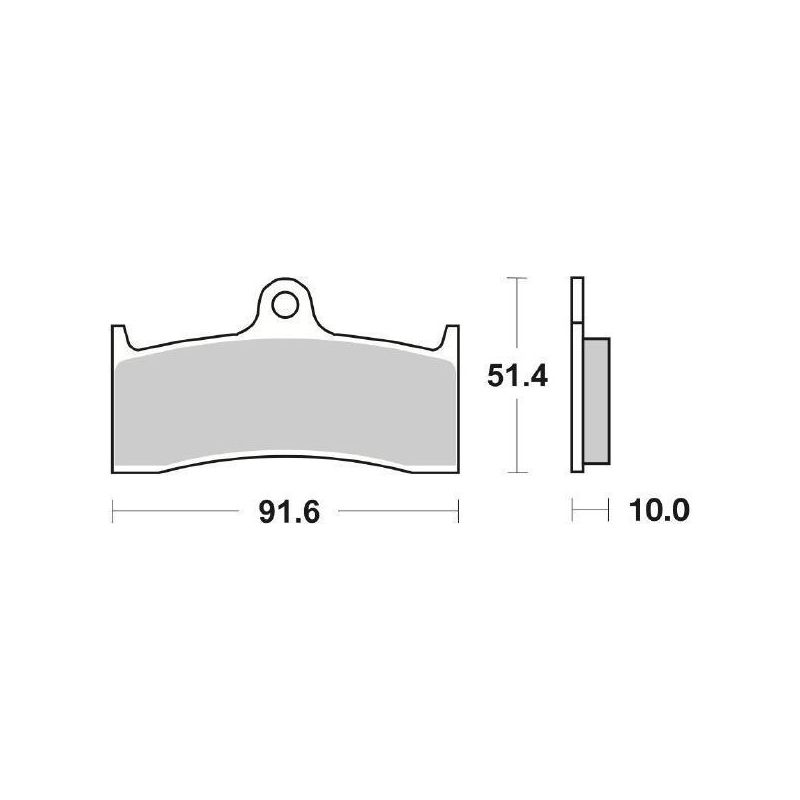 PASTIGLIA FRENO ANT. SBS 729RS BUELL X1 Lightning 1200 97/02