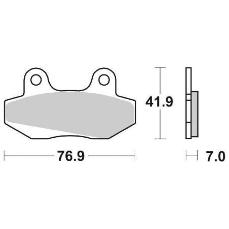 103HF PASTIGLIA FRENO ANT. SBS 103HF CAGIVA Mito 50 98/99  SBS