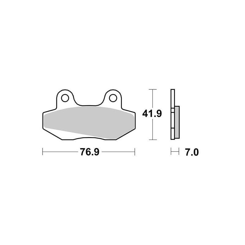 PASTIGLIA FRENO ANT. SBS 103HM CAGIVA Mito 50 98/99