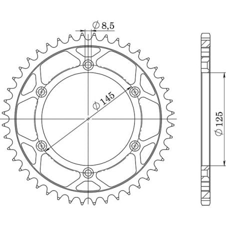 CORONA S AC P520-D44 SGR - SPROCKETS  CAGIVA K7 125 90/93