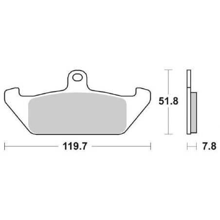 PASTIGLIA FRENO ANT. SBS 594HF CAGIVA Elefant 350 86/88